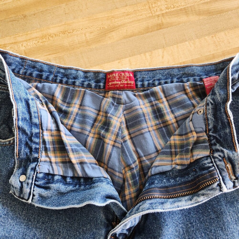 Men’s Moose Creek 40x32 Flannel Lined Jeans